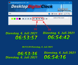 Digitalen Desktopuhr fr alle Windows OS